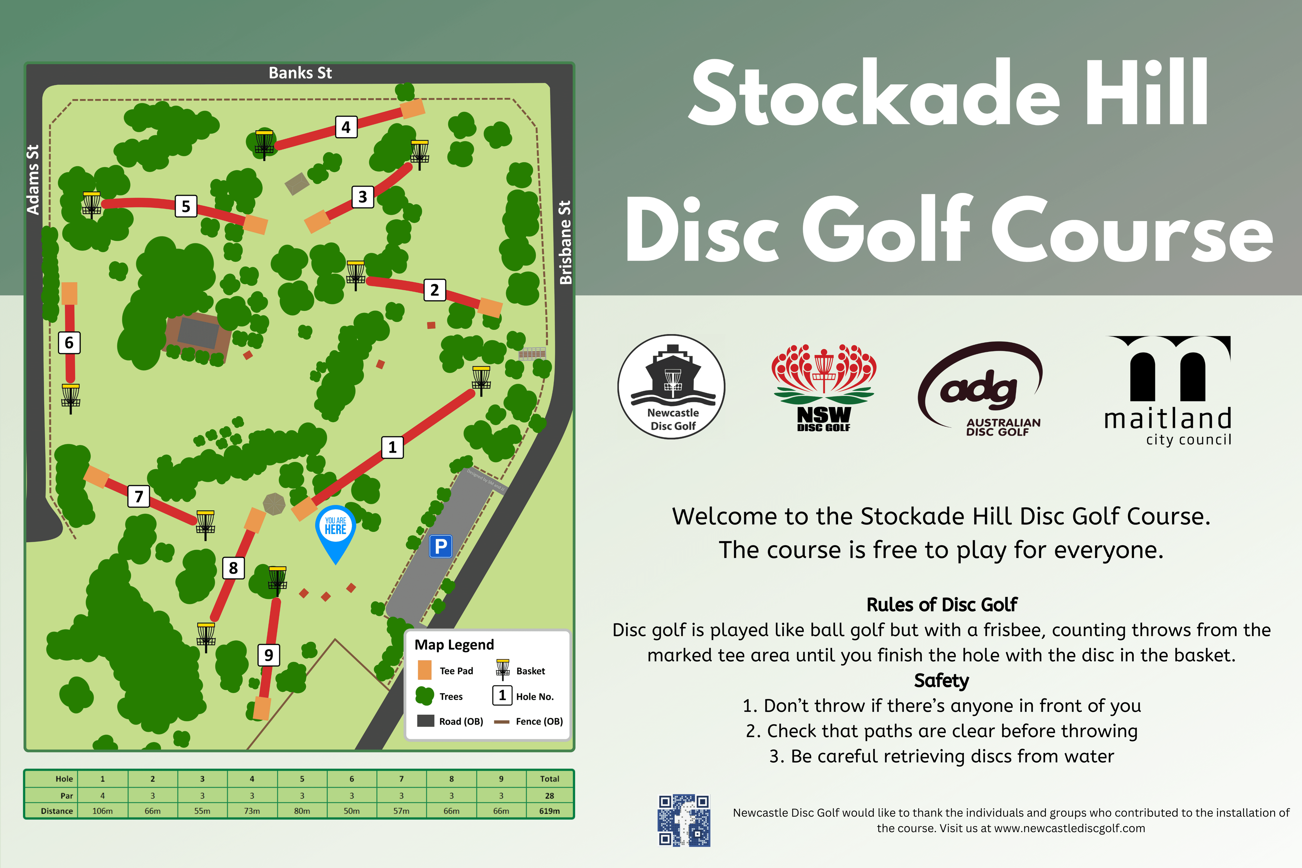 Stockade Hill Course Map